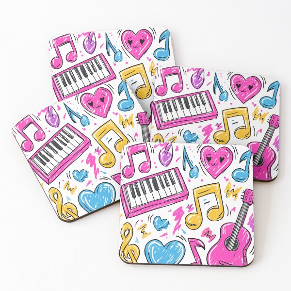 Item preview, Colorful Music Marker Scribble Print Pattern designed and sold by RichardRags.
