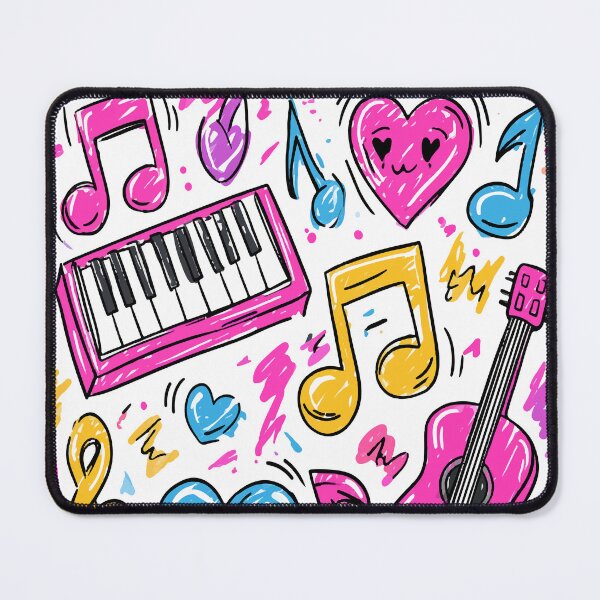 Item preview, Colorful Music Marker Scribble Print Pattern designed and sold by RichardRags.