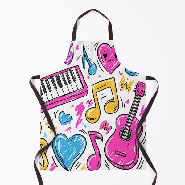 Item preview, Colorful Music Marker Scribble Print Pattern designed and sold by RichardRags.