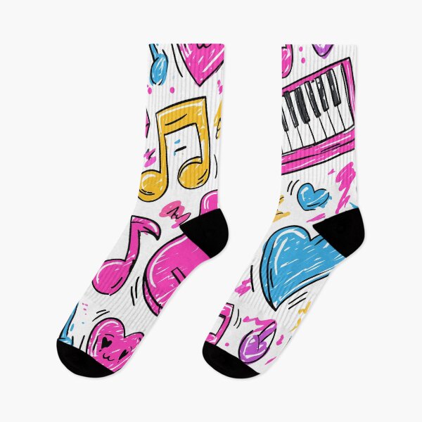 Item preview, Colorful Music Marker Scribble Print Pattern designed and sold by RichardRags.
