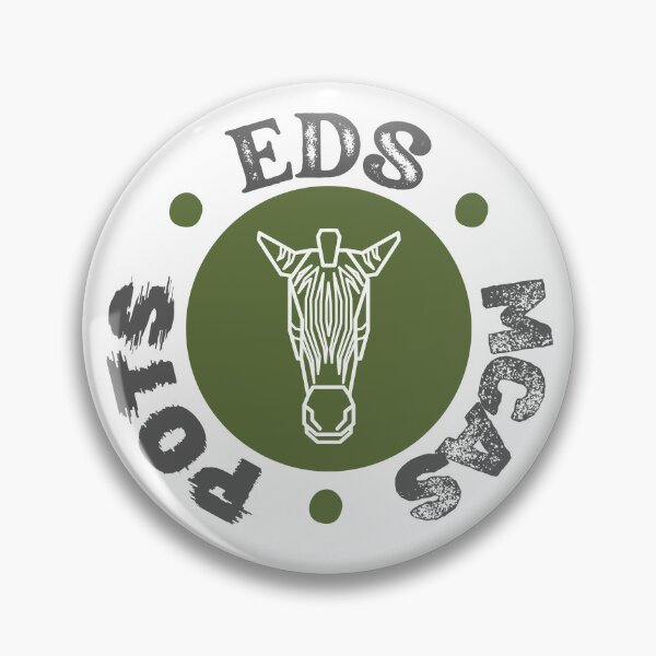 Item preview, EDS POTS MCAS Zebra Badge - Chronic Illness Awareness designed and sold by pulse_retail.