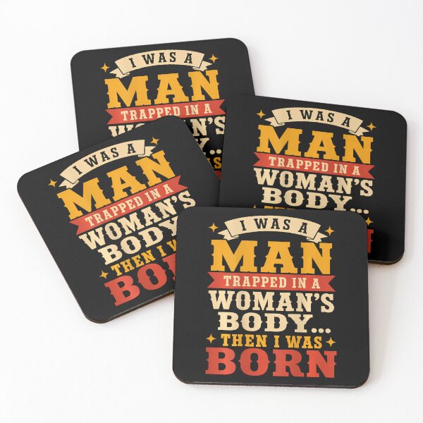 Item preview, I Was A Man Trapped In A Woman'S Body Then I Was Born designed and sold by Apparel-Vortex.