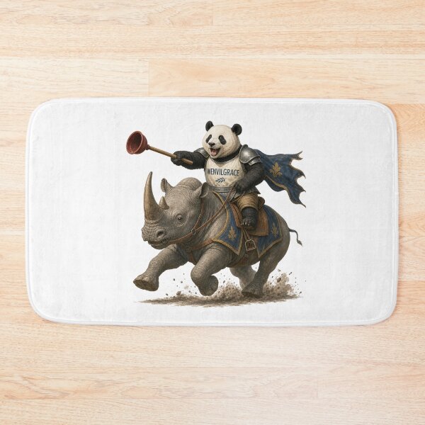 Item preview, Panda Knight with Plunger Gift designed and sold by Wenvilgrace.