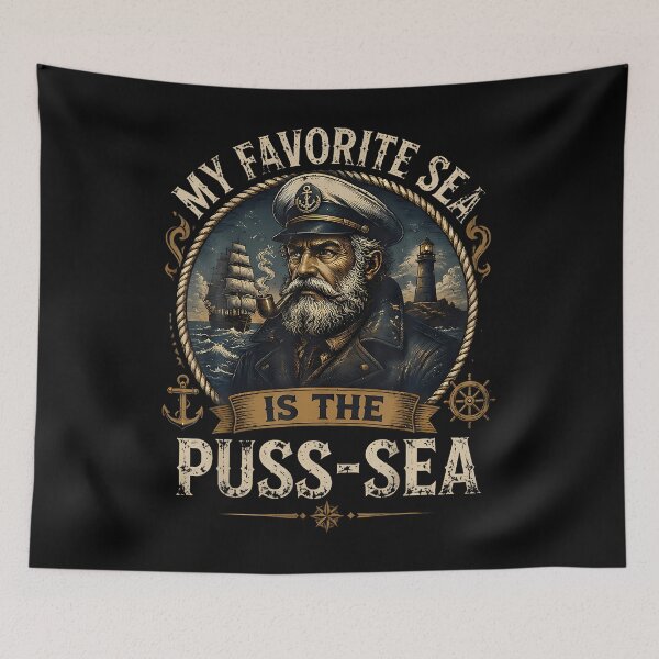 Item preview, My Favorite Sea Is The Puss Sea Inappropriate Dirty designed and sold by Apparel-Vortex.