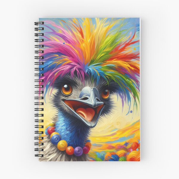 Item preview, Colorful Emu - party on! designed and sold by ZestArtStudio.