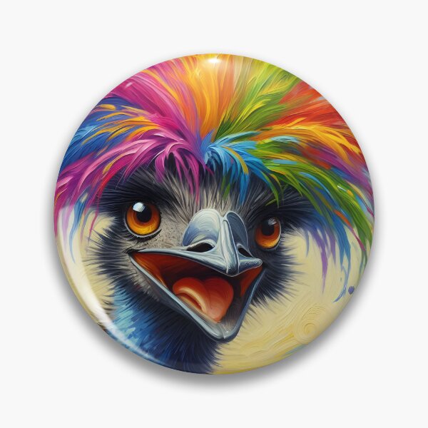 Item preview, Colorful Emu - party on! designed and sold by ZestArtStudio.