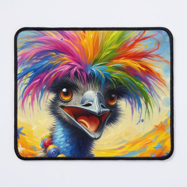 Item preview, Colorful Emu - party on! designed and sold by ZestArtStudio.