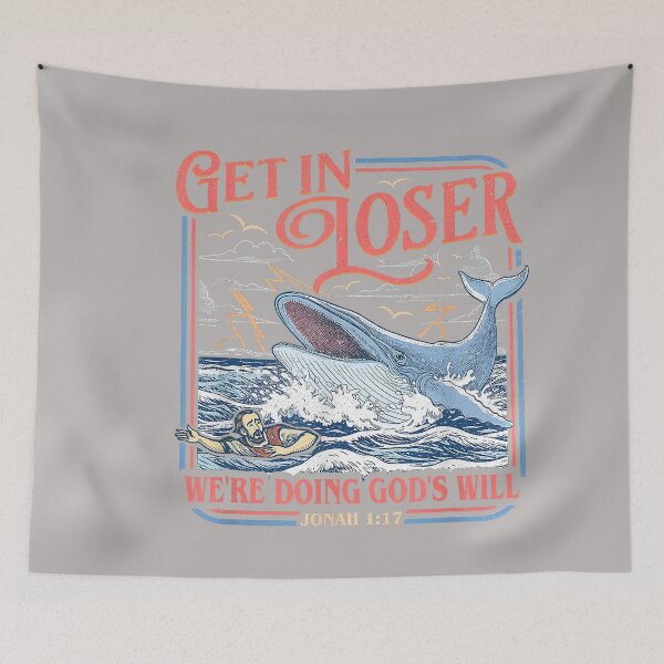 Item preview, Get in Loser We're Doing God's Will Funny Christian Bible designed and sold by GreggRoss.