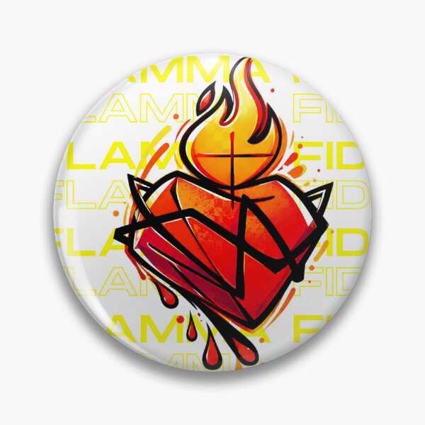 Item preview, Flamma Fidei - Flame of Faith Flaming Heart designed and sold by Emmafeystilo.