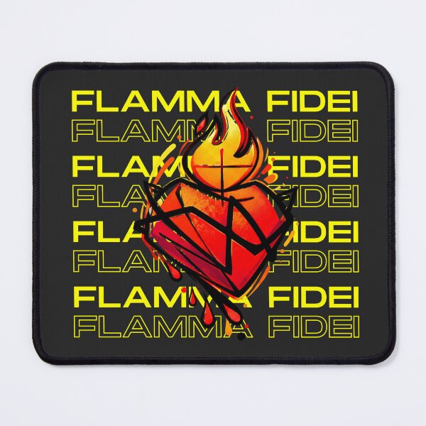 Item preview, Flamma Fidei - Flame of Faith Flaming Heart designed and sold by Emmafeystilo.