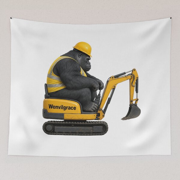 Item preview, Construction Gorilla designed and sold by Wenvilgrace.
