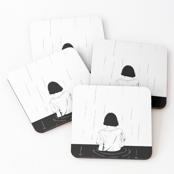 Item preview, Lonely Silhouette in the Rain designed and sold by Design Atlas.