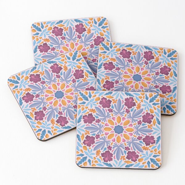 Item preview, Tropical Boho Floral Tile Pattern designed and sold by kaitlynlingo.