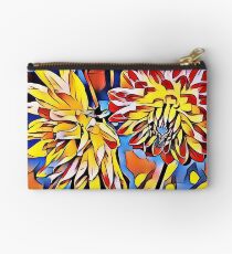 an abstract arrangement of flowers Studio Pouch