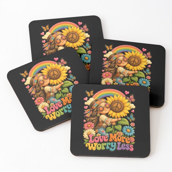 Artikelvorschau, Motivationszitat eines Retro-Hippie-Mädchens entworfen und verkauft von FunToonGallery.