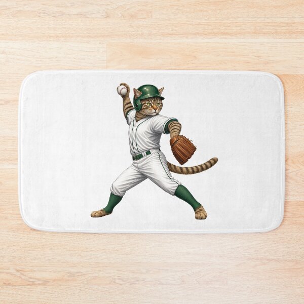 Item preview, Baseball Cat Pitcher designed and sold by Wenvilgrace.