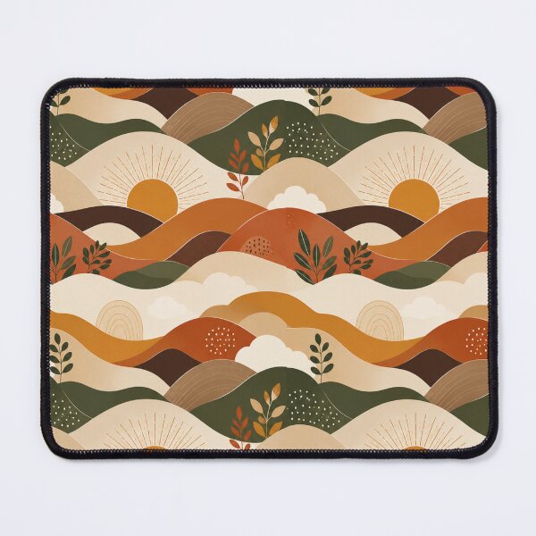 Item preview, Retro Abstract Landscape Seamless Pattern designed and sold by Kooyana04.