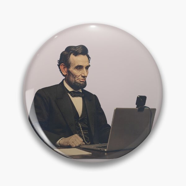 Item preview, Lincoln on Zoom – Emancipating Remote Meetings designed and sold by ManggaeJM.