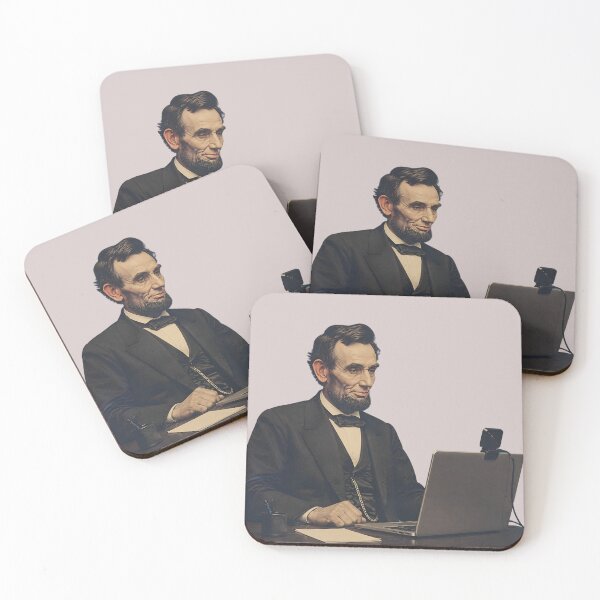 Item preview, Lincoln on Zoom – Emancipating Remote Meetings designed and sold by ManggaeJM.