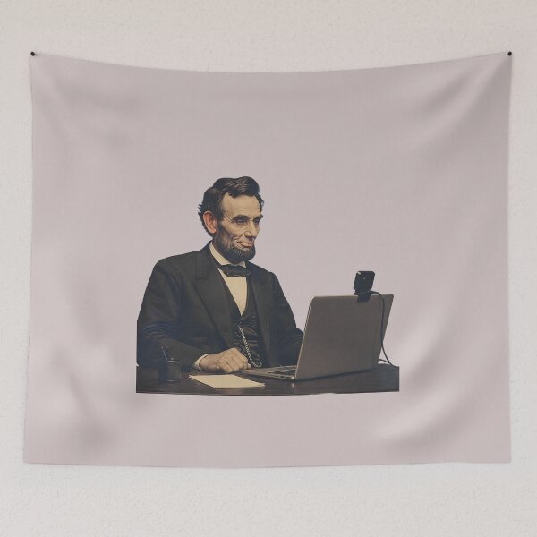 Item preview, Lincoln on Zoom – Emancipating Remote Meetings designed and sold by ManggaeJM.