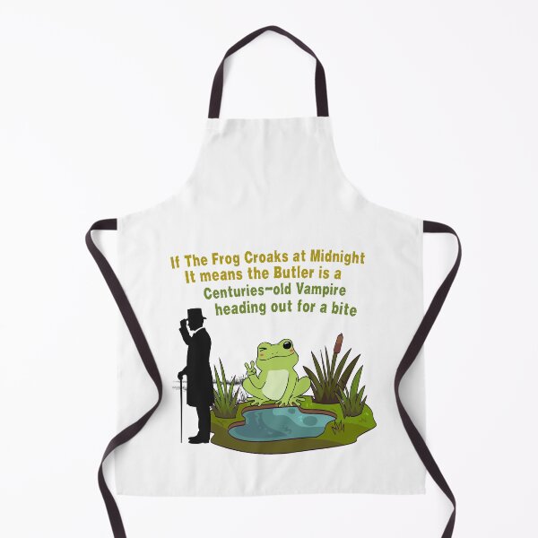 Item preview, Vampire Lore Frog Humor Quote - Is the Butler a Vampire designed and sold by aliyeus.