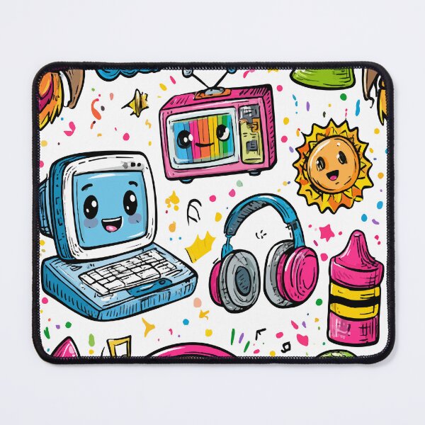 Item preview, Colorful Cute Kawaii Color Tv Print Pattern designed and sold by RichardRags.