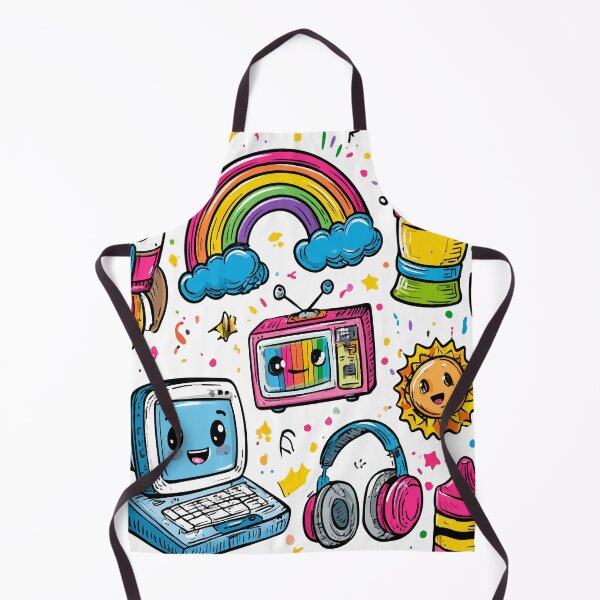 Item preview, Colorful Cute Kawaii Color Tv Print Pattern designed and sold by RichardRags.