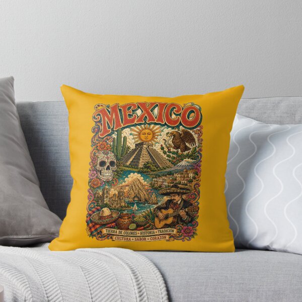 Item preview, Mexico Vibrant Culture and History Vintage Travel Poster designed and sold by Skyrocketz.