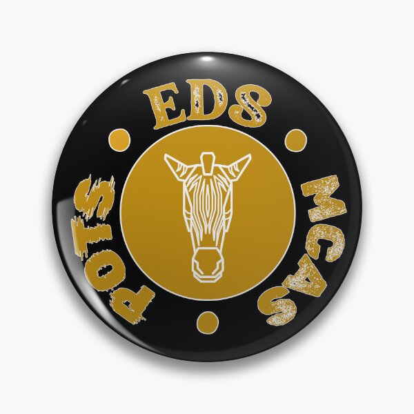 Item preview, EDS POTS MCAS Zebra Badge - Chronic Illness Awareness designed and sold by pulse_retail.