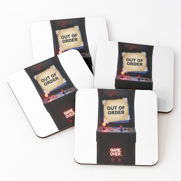 Item preview, Out of Order Arcade Cabinet Retro Gaming Meme designed and sold by OwlStudioshop.
