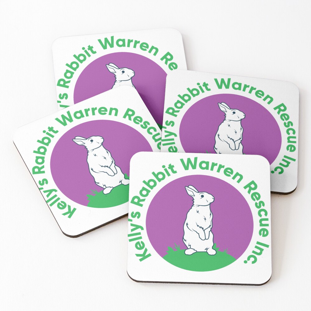 Item preview, Coasters (Set of 4) designed and sold by RabbitRescue.