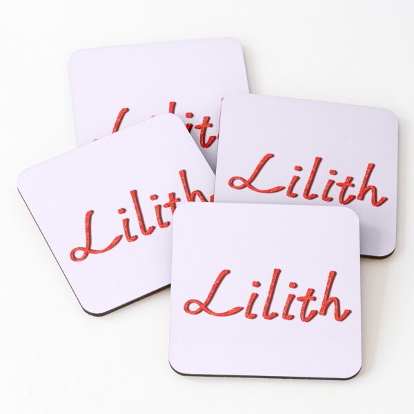 Item preview, Lilith Name in Red Glitter Script designed and sold by SweetLilith.