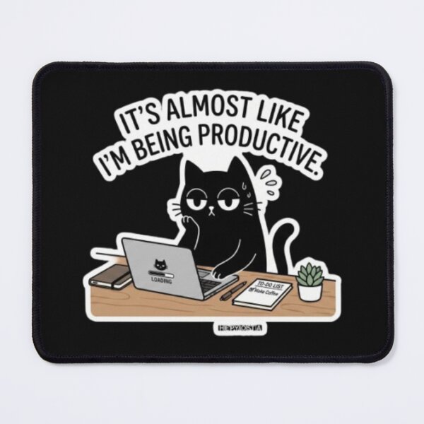Item preview, Sarcastic Cat Pretending To Be Productive designed and sold by Gabzerinho.