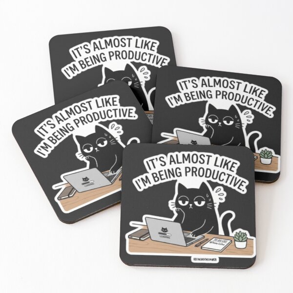 Item preview, Sarcastic Cat Pretending To Be Productive designed and sold by Gabzerinho.