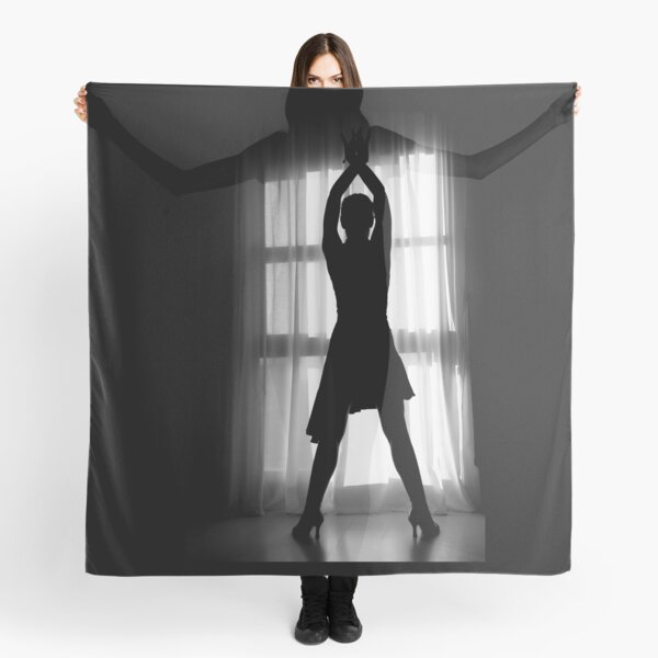 Latin woman dancing silhouette Scarf