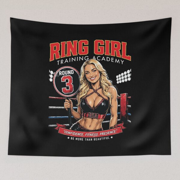 Item preview, Ring Girl Training Academy Retro Combat Sports designed and sold by RoseArtGraphic.