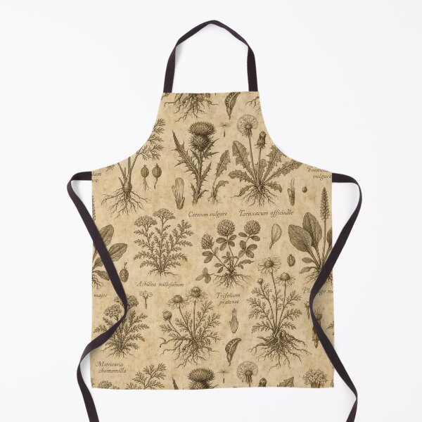 Item preview, Antique Botanical Specimens with Latin Labels Seamless Pattern | Sepia Brown designed and sold by StickyGuys.