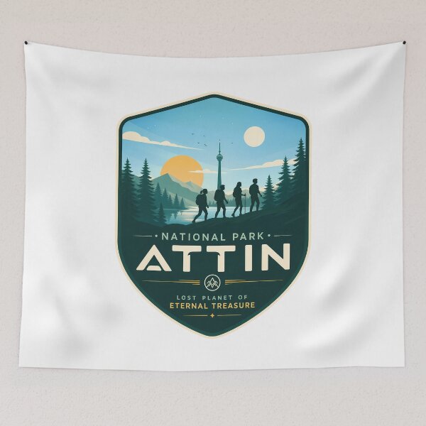 Item preview, At Attin National Park: Lost Planet of Eternal Treasure designed and sold by FrontierCosmic.