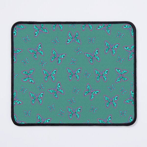 Item preview, Aqua Glass Butterflies designed and sold by DawnKJ.