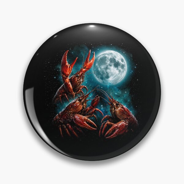 Item preview, Three Crawfish Howling To The Moon Funny Parody designed and sold by AdolphGarnerArt.