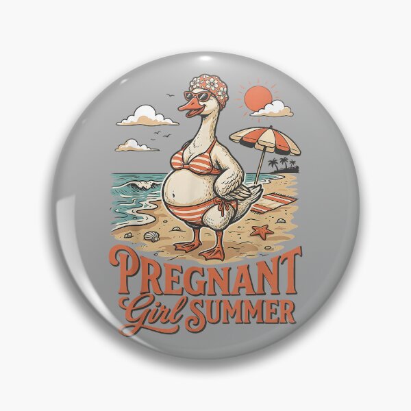Aperçu de l'œuvre Annonce de grossesse amusante avec une oie - Fille enceinte - Été créée et vendue par GreggRoss.