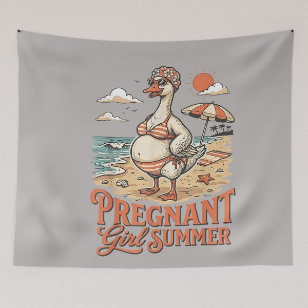 Item preview, Funny Goose Pregnancy Baby Announcement Pregnant Girl Summer designed and sold by GreggRoss.