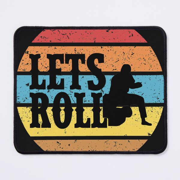 Item preview, Retro Lets Roll Jiu Jitsu Grappling Silhouette designed and sold by TeeParteaArt.
