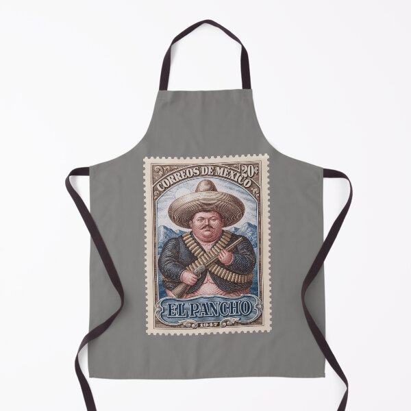 Item preview, El Pancho Vintage Mexican Postage Stamp T-Shirt, Retro Mexico Folk Art Graphic Tee, Traditional Charro Cowboy Shirt designed and sold by retrographics.