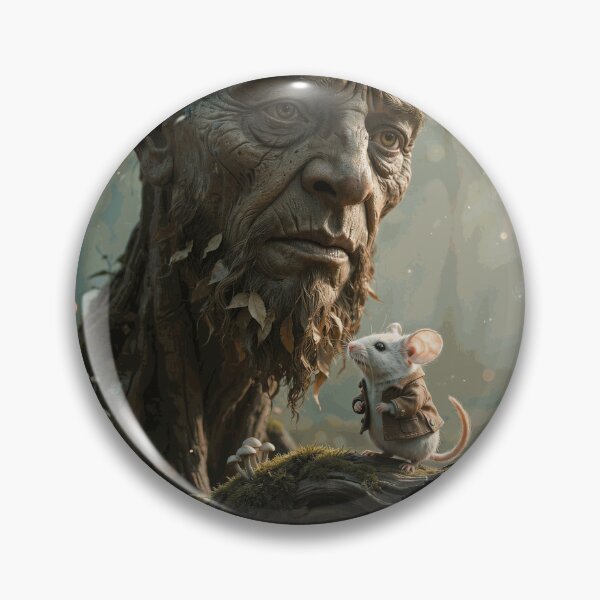 Item preview, Ancient Tree Guardian and Tiny Mouse Fantasy Art designed and sold by TimonAhrens.