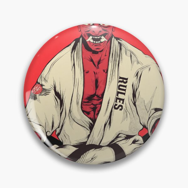 Item preview, Red Oni Martial Arts Meditating Demon designed and sold by TeeParteaArt.