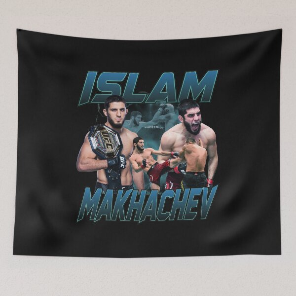 Item preview, Islam Makhachev Vintage Combat Athlete Collage designed and sold by TeeParteaArt.