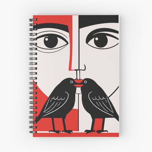 Item preview, Lovebirds Illusion – Minimal Symbolic Love Art designed and sold by zoliartdesign.