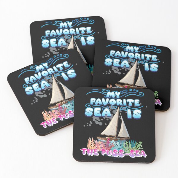Item preview, My Favorite Sea is The Puss-sea Funny Adult Design designed and sold by DarkRelicStudio.