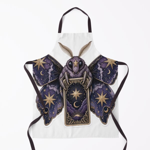 Item preview, Celestial Moth Holding a Tarot Card | Mystic Deep Violet designed and sold by StickyGuys.